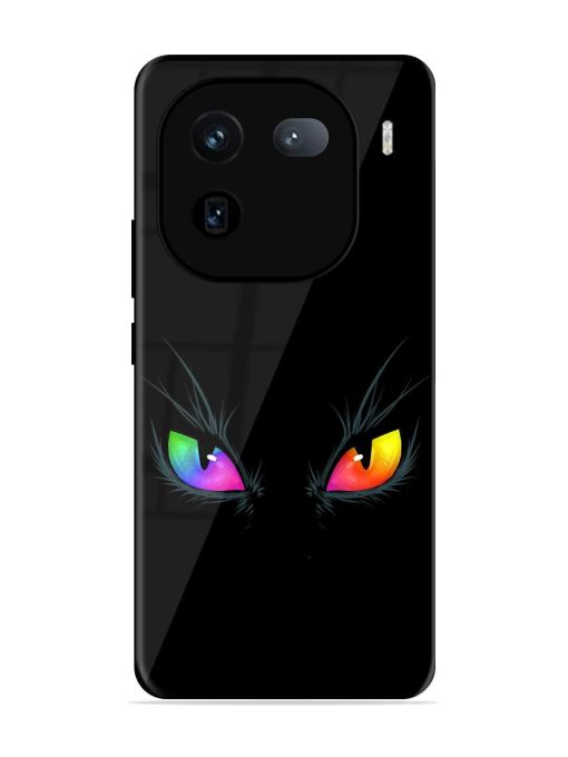 Cat Eyes Glossy Metal Phone Cover for Iqoo 12 (5G) Zapvi