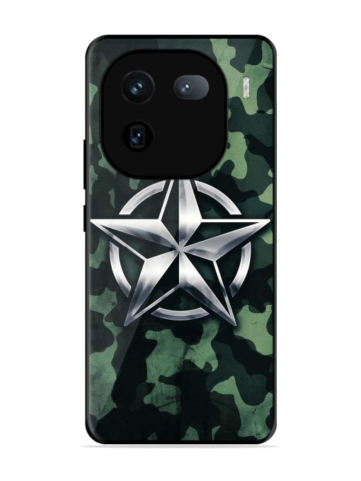 Indian Army Star Design Glossy Metal Phone Cover for Iqoo 12 (5G) Zapvi