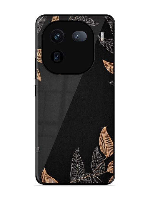 Foliage Art Glossy Metal Phone Cover for Iqoo 12 (5G) Zapvi