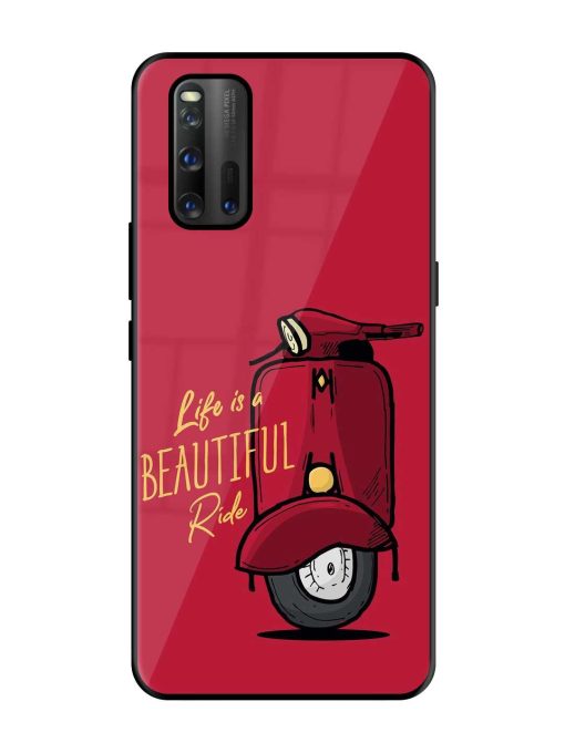 Life Is Beautiful Rides Glossy Metal Phone Cover for Iqoo 3 Zapvi