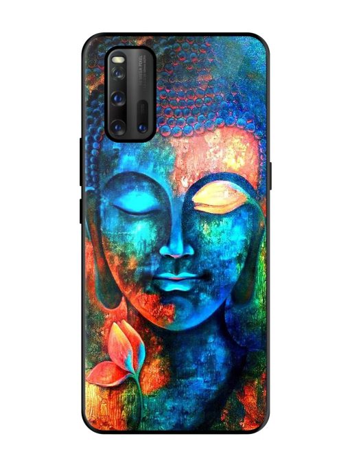 Buddha Painting Glossy Metal Phone Cover for Iqoo 3 Zapvi