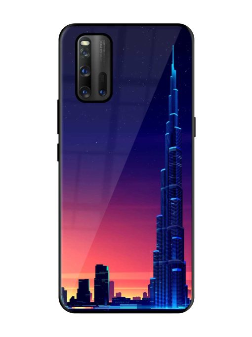 Burj Khalifa Abstract Glossy Metal Phone Cover for Iqoo 3