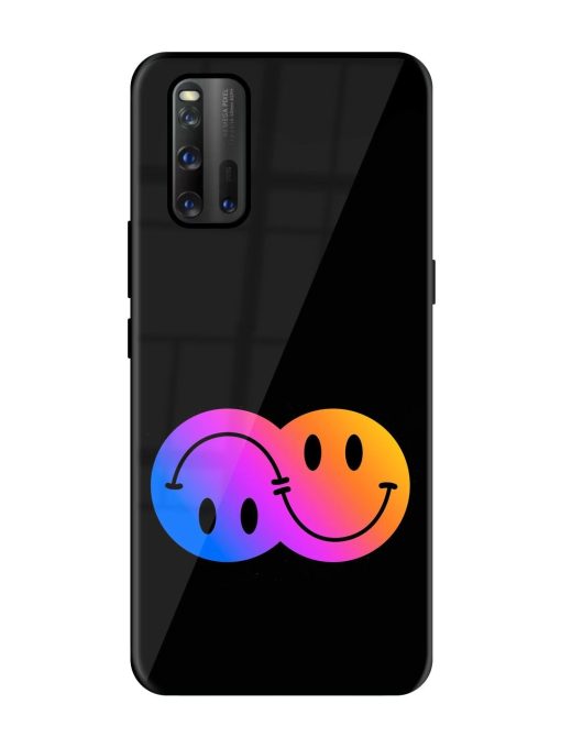 Gradient Smile Art Glossy Metal TPU Phone Cover for Iqoo 3 Zapvi