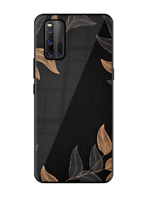 Foliage Art Glossy Metal Phone Cover for Iqoo 3 Zapvi