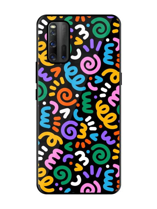 Colorful Seamless Vector Glossy Metal Phone Cover for Iqoo 3