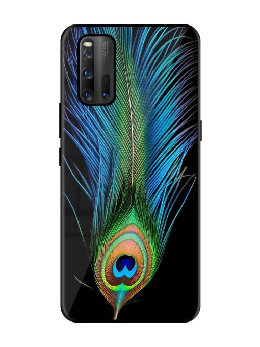 Peacock Feather Glossy Metal TPU Phone Cover for Iqoo 3 Zapvi