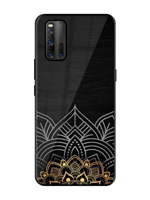 Decorative Golden Pattern Glossy Metal Phone Cover for Iqoo 3 Zapvi