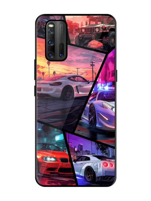 Ride In Pixels Glossy Metal Phone Cover for Iqoo 3 Zapvi