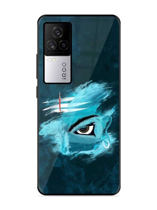 Lord Shiva Glossy Metal Phone Cover for Iqoo 7 Legend (5G) Zapvi