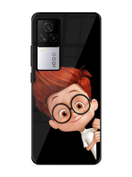 Smart Boy Cartoon Glossy Metal Phone Cover for Iqoo 7 Legend (5G)