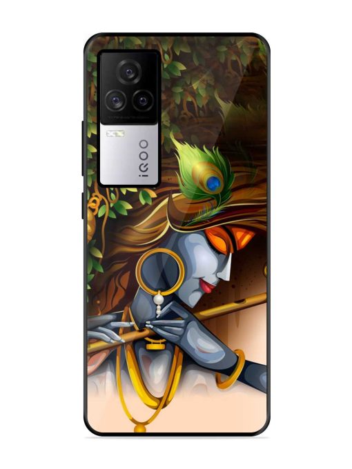 Krishna Glossy Metal Phone Cover for Iqoo 7 Legend (5G) Zapvi