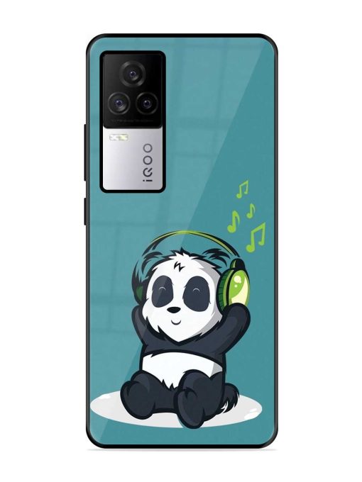 Music Panda Glossy Metal Phone Cover for Iqoo 7 Legend (5G)