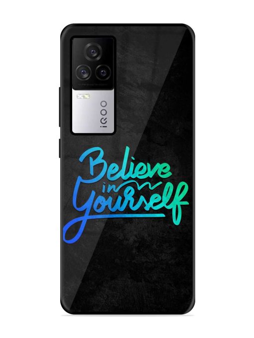 Believe In Yourself Glossy Metal Phone Cover for Iqoo 7 Legend (5G)