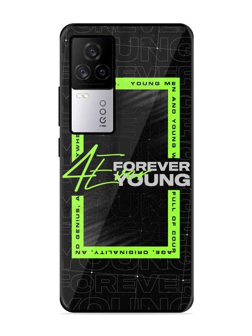 Forever Young Glossy Metal Phone Cover for Iqoo 7 Legend (5G)