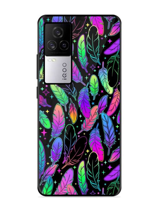 Bright Multi Colored Seamless Glossy Metal Phone Cover for Iqoo 7 Legend (5G) Zapvi