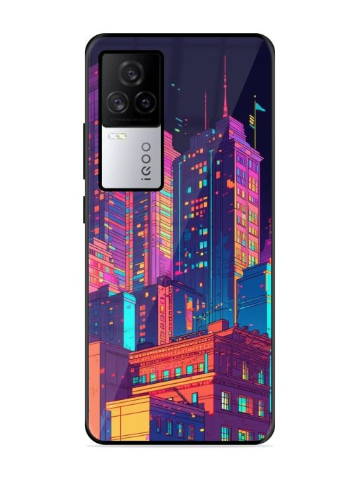 City View Glossy Metal Phone Cover for Iqoo 7 Legend (5G) Zapvi