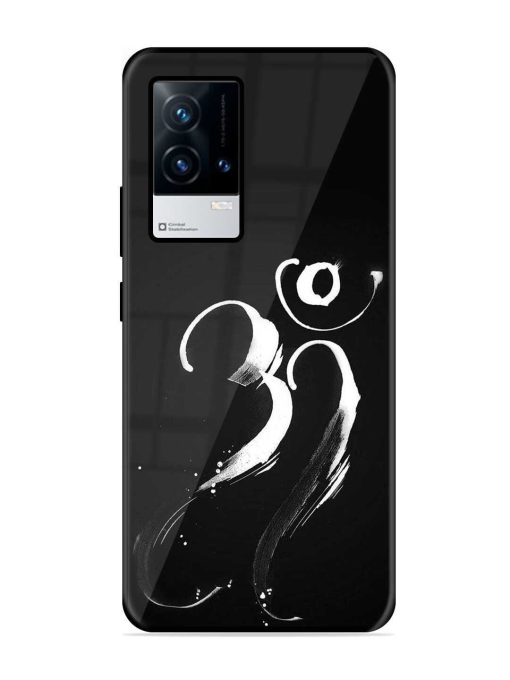 Om Logo Glossy Metal Phone Cover for Iqoo 8