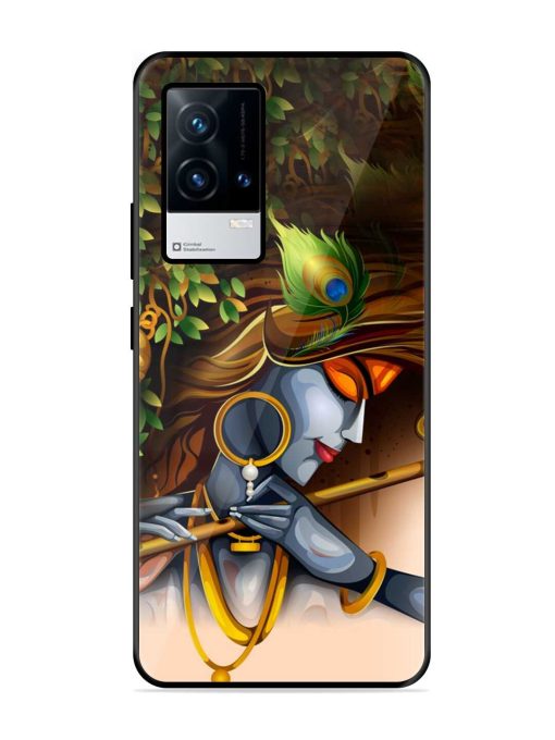 Krishna Glossy Metal Phone Cover for Iqoo 8