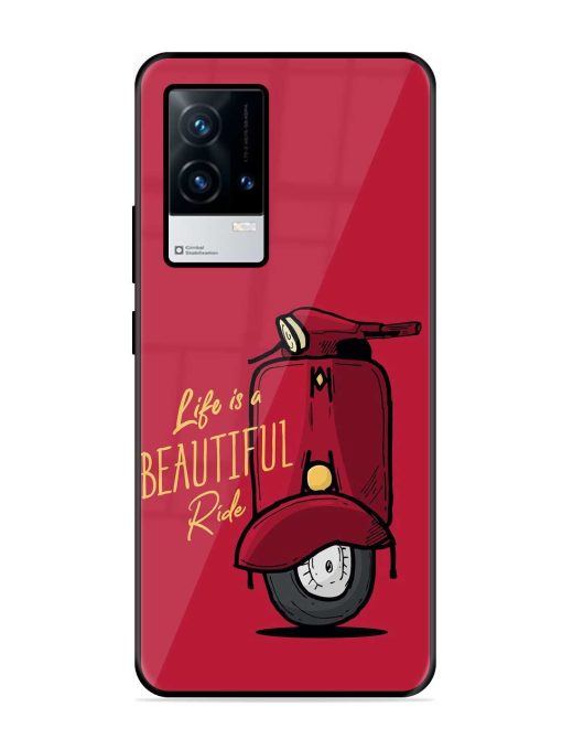 Life Is Beautiful Rides Glossy Metal Phone Cover for Iqoo 8