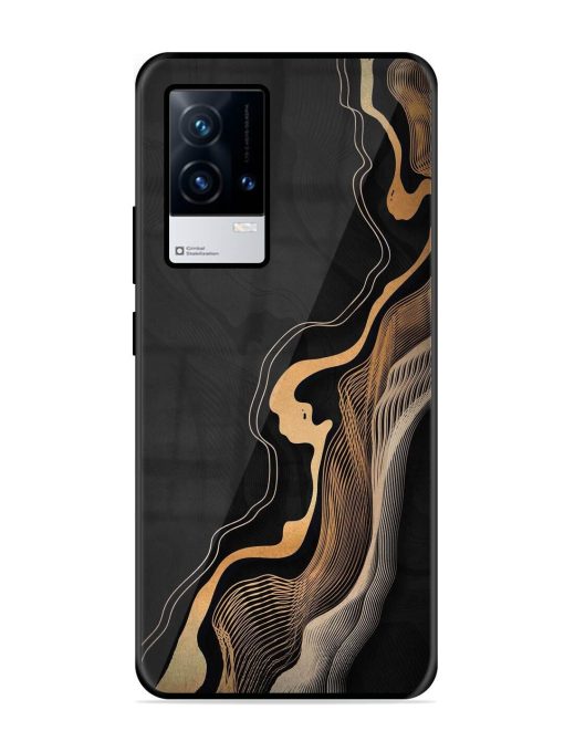 Abstract Art Glossy Metal TPU Phone Cover for Iqoo 8 Zapvi