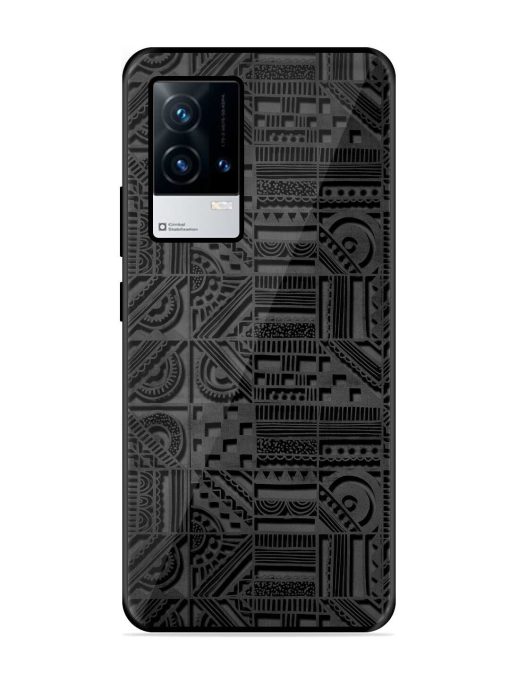 Seamless Pattern Glossy Metal Phone Cover for Iqoo 8 Zapvi