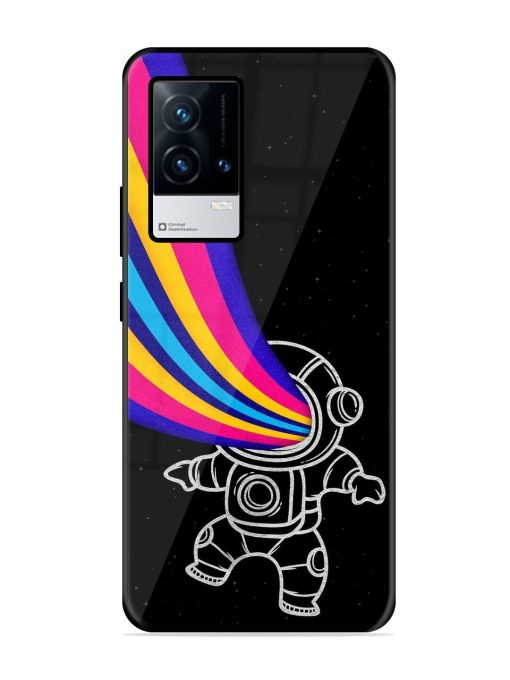 Astronaut Glossy Metal TPU Phone Cover for Iqoo 8