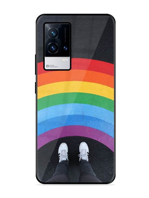 Legs Rainbow Glossy Metal TPU Phone Cover for Iqoo 8 Zapvi