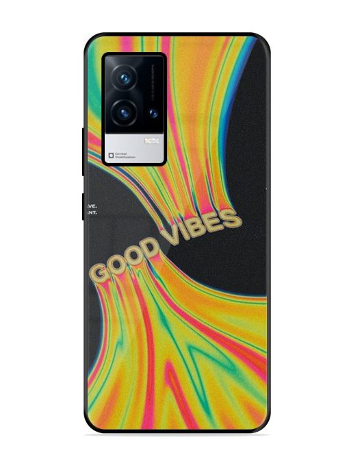 Good Vibes Glossy Metal Phone Cover for Iqoo 8