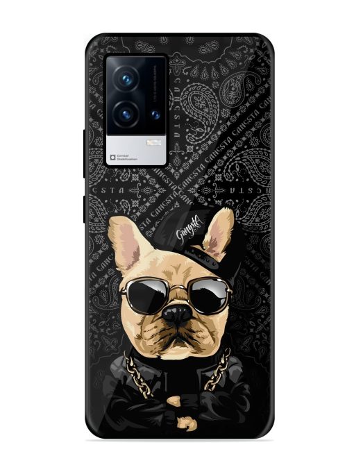 Gangsta Cool Sunmetales Dog Glossy Metal Phone Cover for Iqoo 8 Zapvi