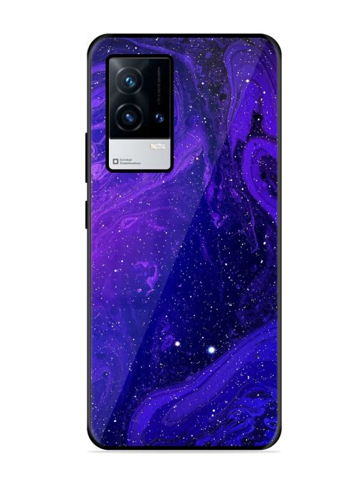 Galaxy Acrylic Abstract Art Glossy Metal Phone Cover for Iqoo 9 (5G)