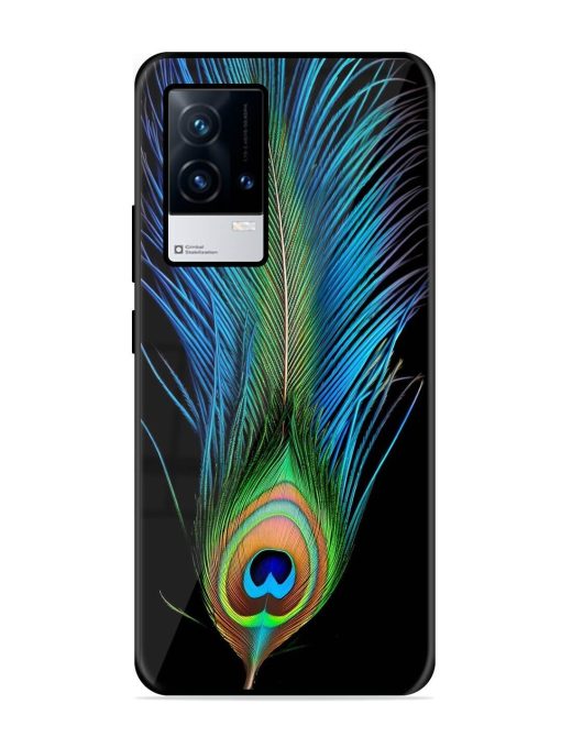 Peacock Feather Glossy Metal TPU Phone Cover for Iqoo 9 (5G)