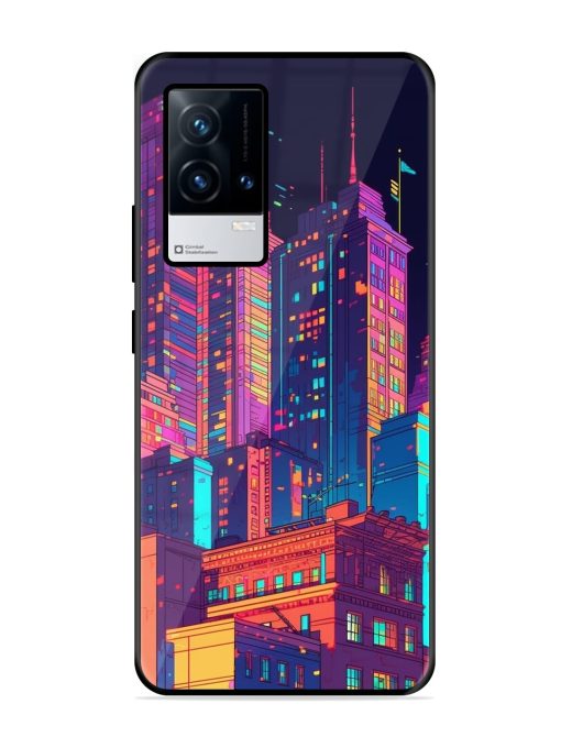 City View Glossy Metal Phone Cover for Iqoo 9 (5G) Zapvi