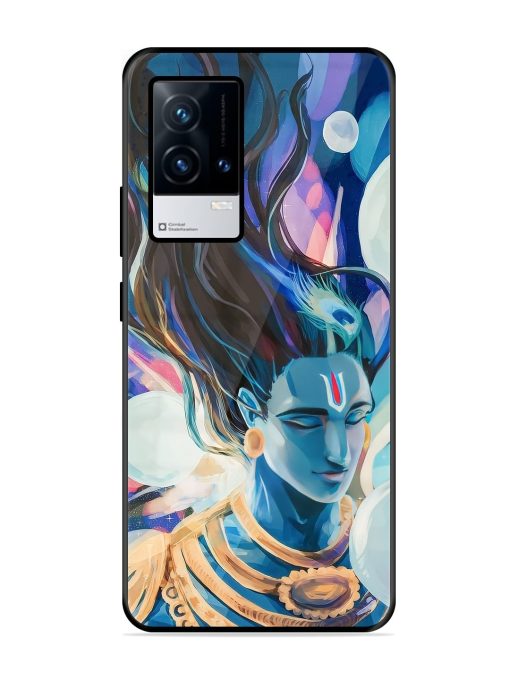 Bhagwan Sri Krishna Glossy Metal Phone Cover for Iqoo 9 (5G)