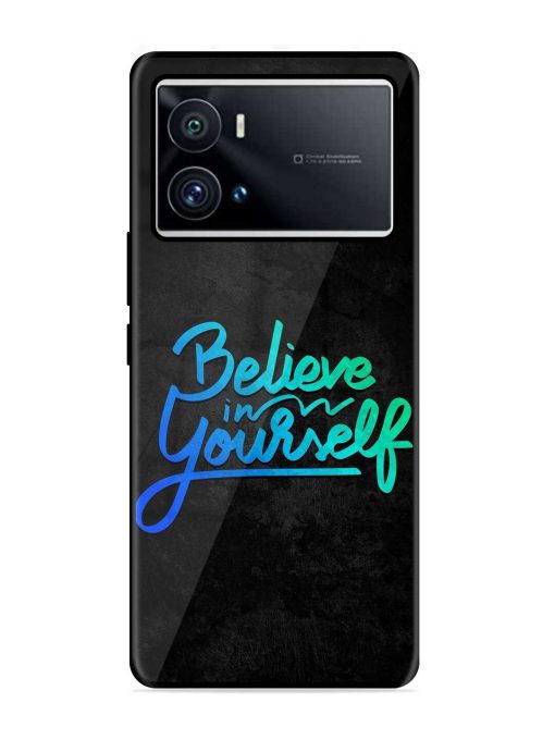 Believe In Yourself Glossy Metal Phone Cover for Iqoo 9 Pro Zapvi