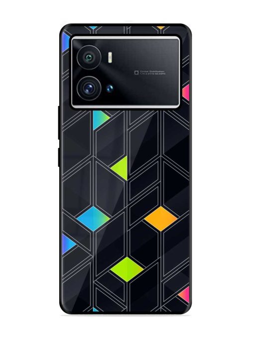 Abstract Mosaic Seamless Glossy Metal Phone Cover for Iqoo 9 Pro