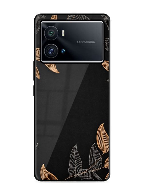 Foliage Art Glossy Metal Phone Cover for Iqoo 9 Pro Zapvi