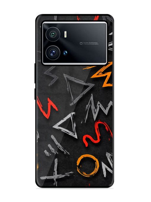 Grungy Graffiti Glossy Metal Phone Cover for Iqoo 9 Pro