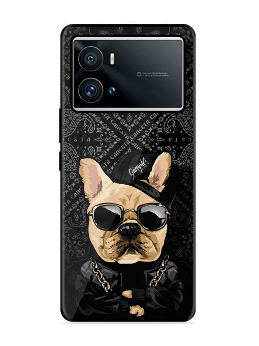 Gangsta Cool Sunmetales Dog Glossy Metal Phone Cover for Iqoo 9 Pro