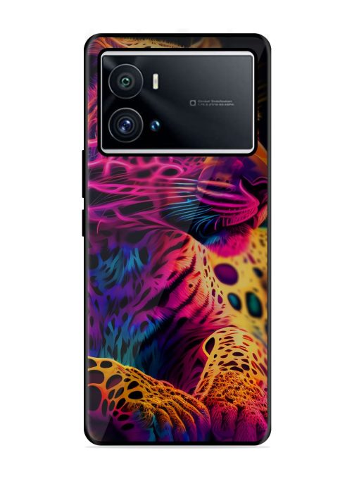 Leopard Art Glossy Metal Phone Cover for Iqoo 9 Pro Zapvi