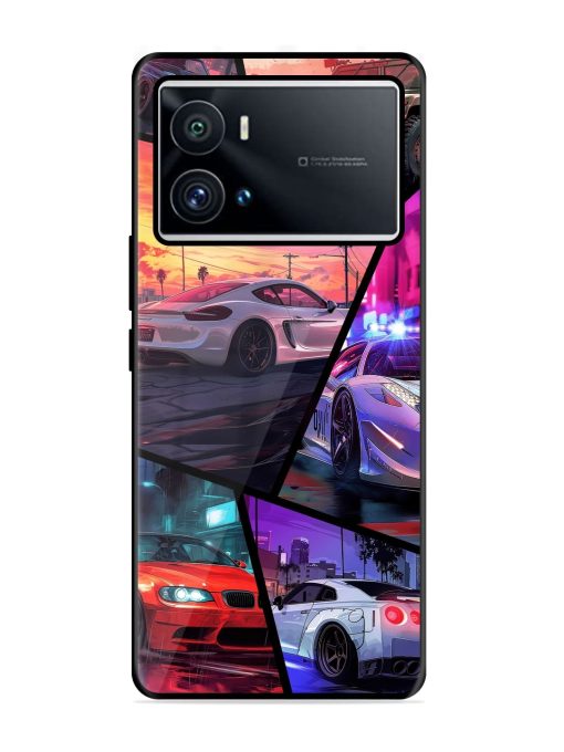 Ride In Pixels Glossy Metal Phone Cover for Iqoo 9 Pro Zapvi