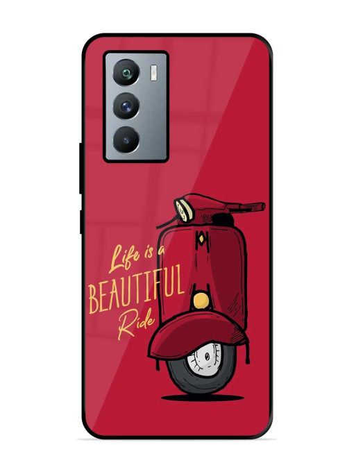 Life Is Beautiful Rides Glossy Metal Phone Cover for Iqoo 9 Se (5G)