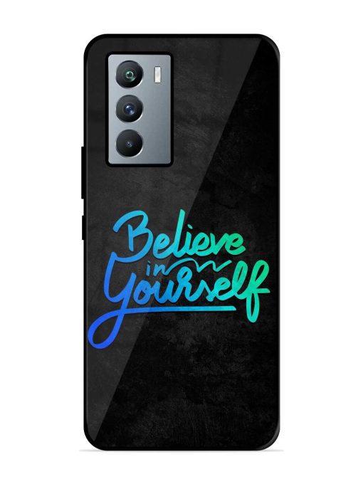 Believe In Yourself Glossy Metal Phone Cover for Iqoo 9 Se (5G)