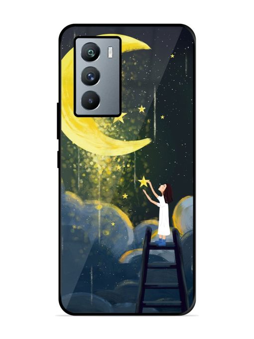 Moonlight Healing Night Illustration Glossy Metal TPU Phone Cover for Iqoo 9 Se (5G) Zapvi