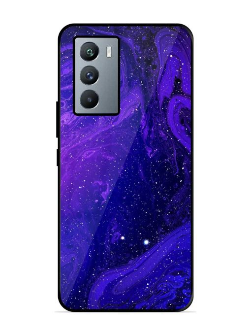 Galaxy Acrylic Abstract Art Glossy Metal Phone Cover for Iqoo 9 Se (5G) Zapvi