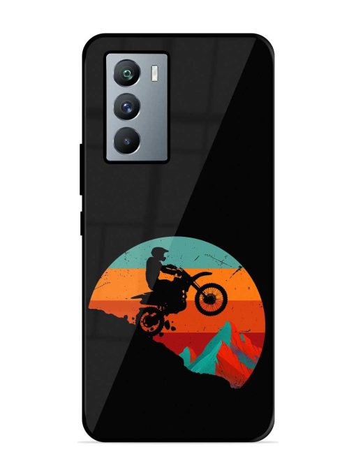 Mountain Bike Glossy Metal Phone Cover for Iqoo 9 Se (5G) Zapvi