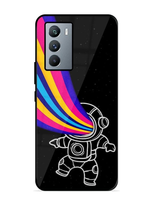 Astronaut Glossy Metal TPU Phone Cover for Iqoo 9 Se (5G)