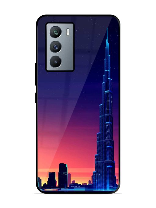 Burj Khalifa Abstract Glossy Metal Phone Cover for Iqoo 9 Se (5G) Zapvi