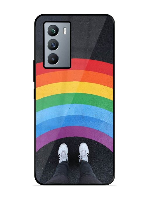 Legs Rainbow Glossy Metal TPU Phone Cover for Iqoo 9 Se (5G) Zapvi