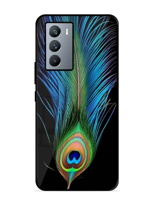 Peacock Feather Glossy Metal TPU Phone Cover for Iqoo 9 Se (5G)