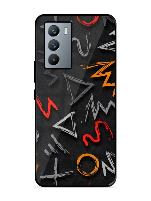 Grungy Graffiti Glossy Metal Phone Cover for Iqoo 9 Se (5G)